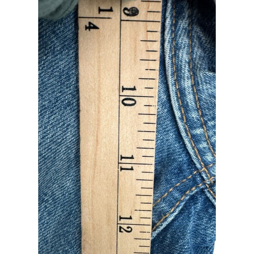 We the Free People Women's Blue Maggie Straight Leg Distressed Ripped Jeans 28 - Picture 5 of 7